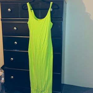 Neon yellow dress